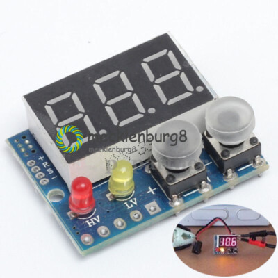 DC 0-99.9V LED Panel Digital Voltmeter w/ Alarm Indicator Red Green 3 way
