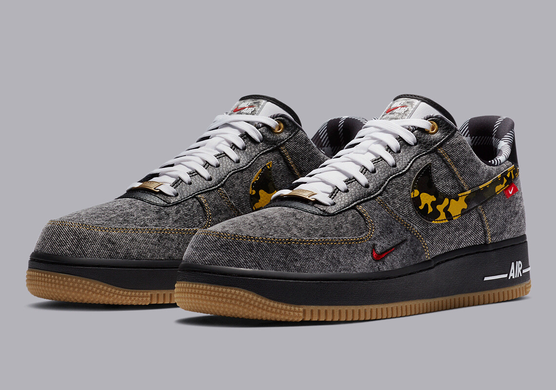 Nike Air Force 1 Low Remix Black Size 12. DB1964-001 | eBay