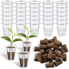 60 Pieces Hydroponic Seed Grow Sponges Pod Kit for Indoor and Outdoor Use 0.45 per gallon