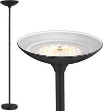 Torchiere Floor Lamp, 24W Super Bright LED Standing Lamps Modern for Living Room