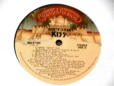 KISS~DESTROYER~ vg++~ KILLER INNER SLEEVE~NO BARCODE ~ ROCK LP | eBay