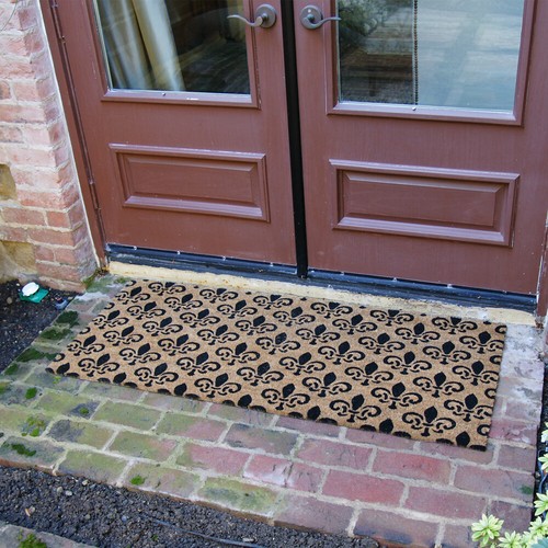 Rubber-Cal "Coir Alfombrillas de Puerta Doble Ancho" - 2 Felpudos Dobles - 24" x 57" - Imagen 4 de 5