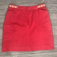 vintage white label Lilly Pulitzer pink skirt w/ lobster detail tropical size 4