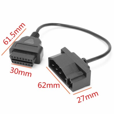 7 Pin Male OBD1 to OBD2 OBDII 16 Pin Diagnostic Adapter Cable Lead for Ford