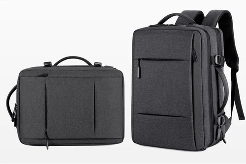 Mochila de viaje de negocios bolsa escuela gran capacidad USB portátil impermeable - Imagen 21 de 26