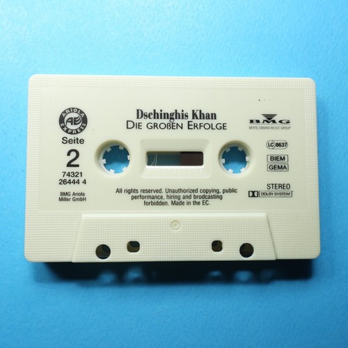 🎧 MC - DSCHINGHIS KHAN - Die Großen Erfolge * Kassette Cassette * ARIOLA 1995 - Picture 3 of 7