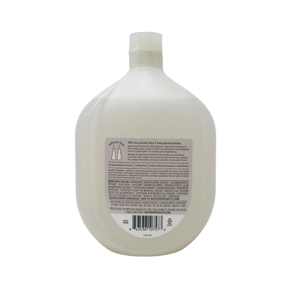 4 Pack - Method Foaming Hand Wash Refill, Violet + Lavender, 28 Oz ( 828ml ) - Image 3 of 3