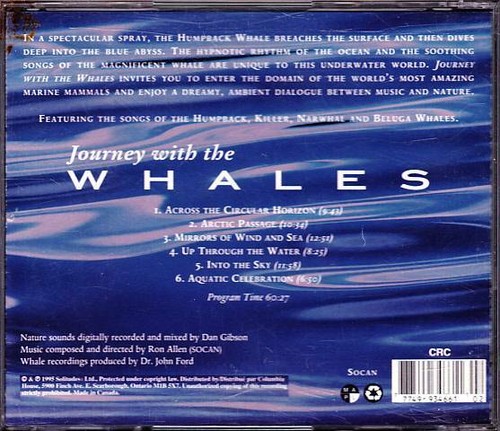 JOURNEY WITH THE WHALES CD Dan Gibson's Solitudes, Exploring Nature with Music - Picture 2 of 2
