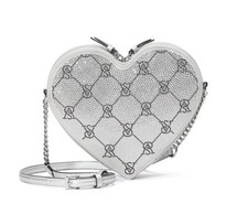 Victoria  s Secret HEART SHAPE RHINESTONE CROSSBODY BAG Brand New Sealed