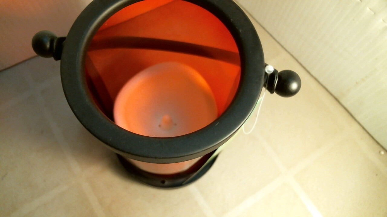 Smart Garden 84053-LC Red Glass Cylinder LED Candle Holder,  FREE SHIPPING