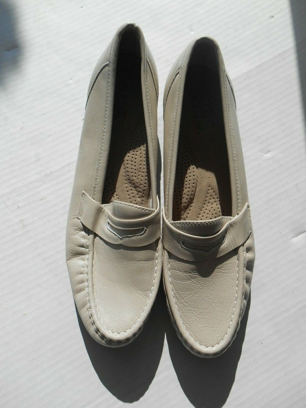SAS Bone Size 11 S Genuine SAS Comfort Shoes Loafers Genuine Leather 