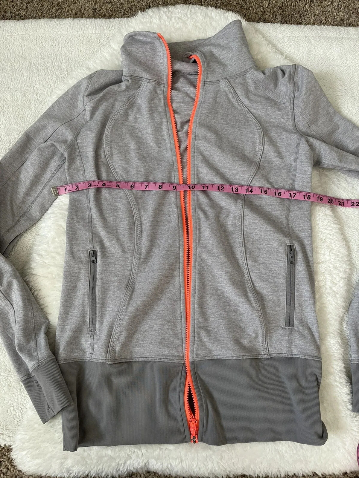 Lululemon Light Gray Active Track Jacket Women’s … - image 9