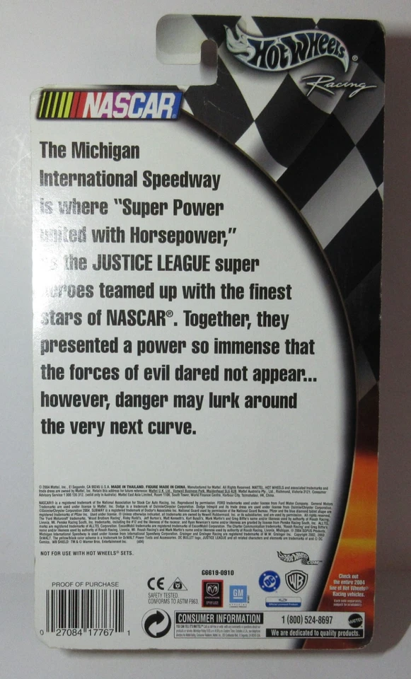 Figura exclusiva de Kurt Busch Superman # 97 Die-Cast coche cardado Hot Wheels NASCAR Foto 3 de 4