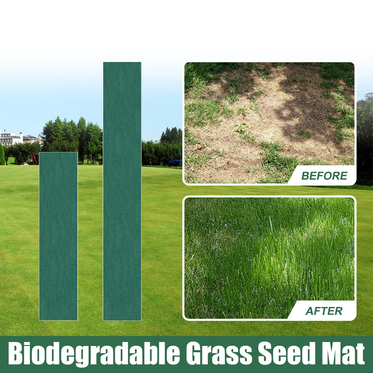 Grass seed mat deals
