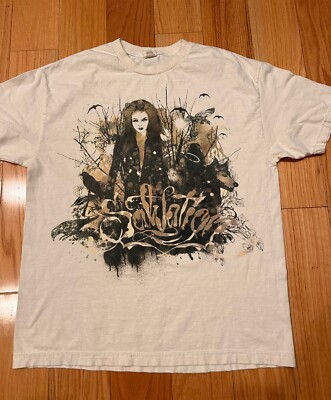  Salvation  Sexy Nature Scene Green Apple Tree T-Shirt Size XL Wolf Crows Swamp