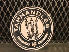 TAPHANDLES ~ 3" Round ~ Craft Beer Sign Sticker ~ KEG Kegorator MANCAVE Bar PUB 