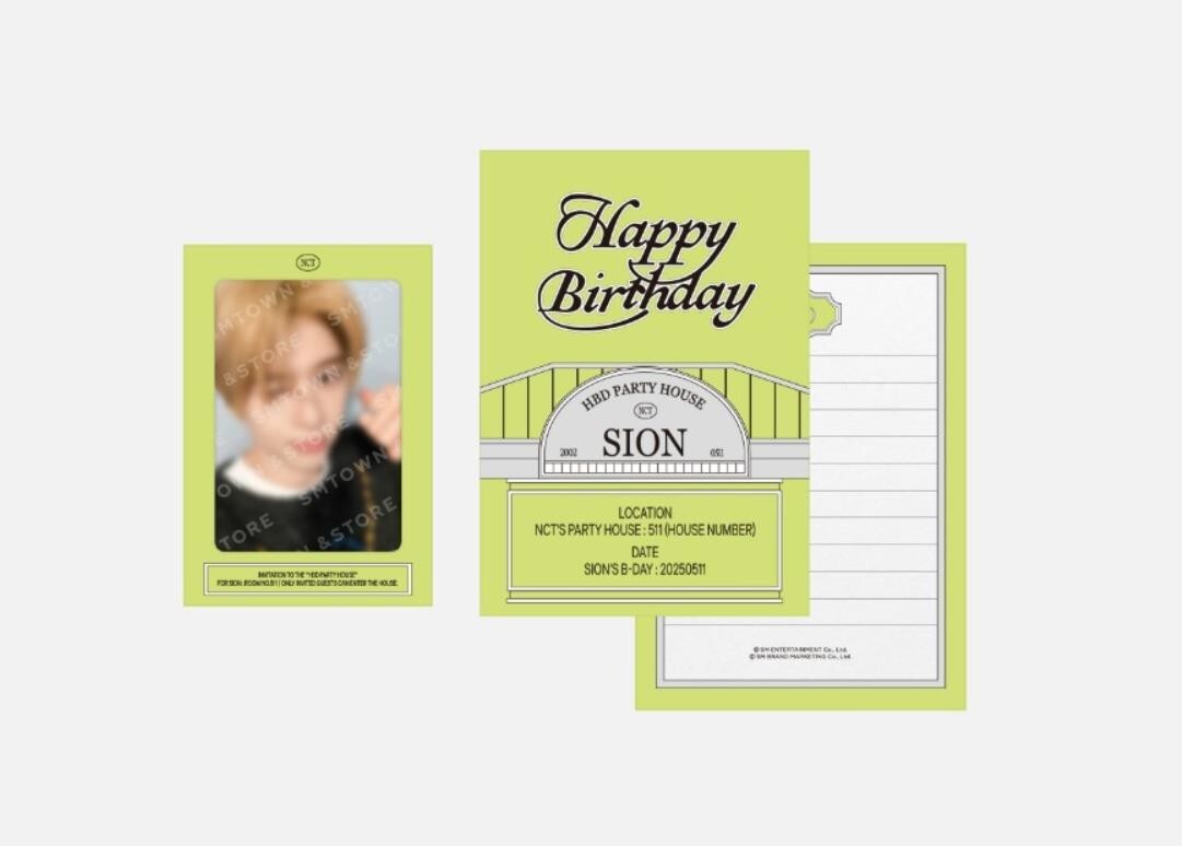 THE HBD PARTY HOUSE FOR SION NCT WISH OFFICIAL 2025 ARTIST