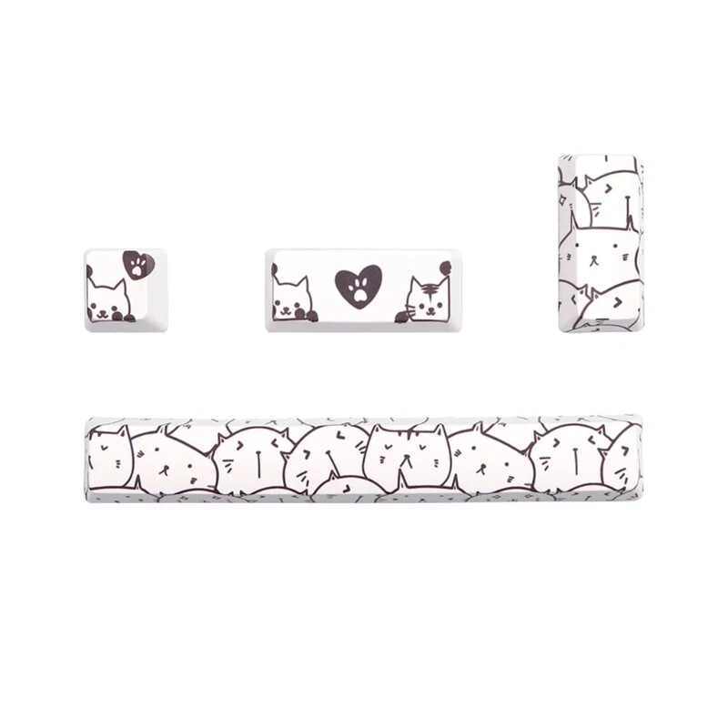 Custom Mechanical Keyboard Keycaps OEM 4-Key 5-Sided Dye-Sublimation Personalized Keycaps for Enhanced Typing Experience