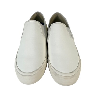 SeaVees Men\'s Size 10 SeaChange Slip On White Vegan Corn Leather Shoes SeaVees Men main image 2