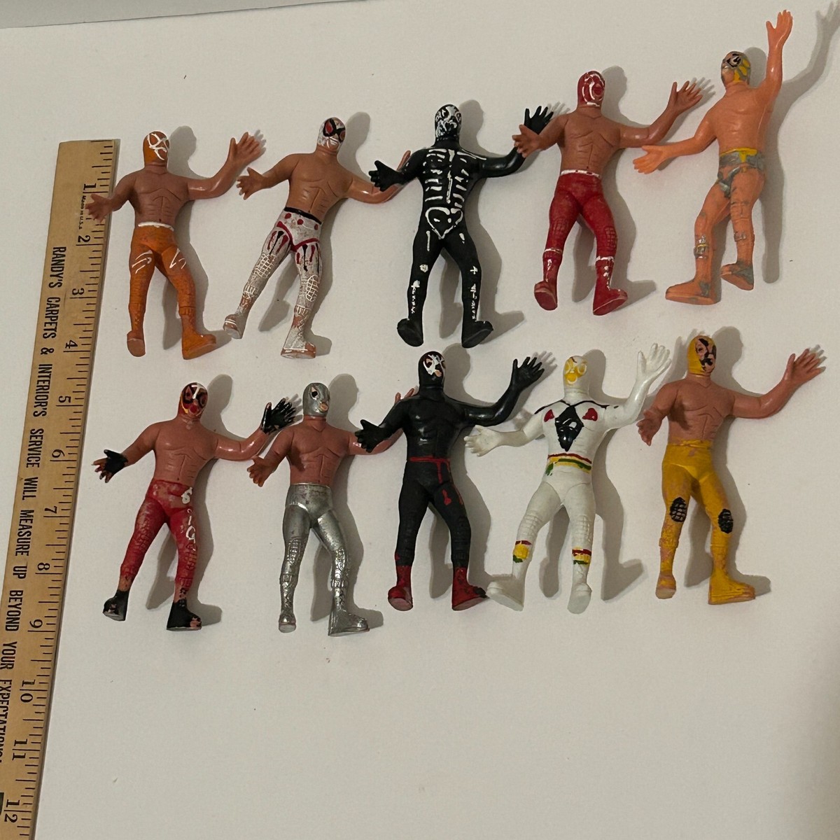 Vtg Lot of 10 Mexican Wrestler Toy 4