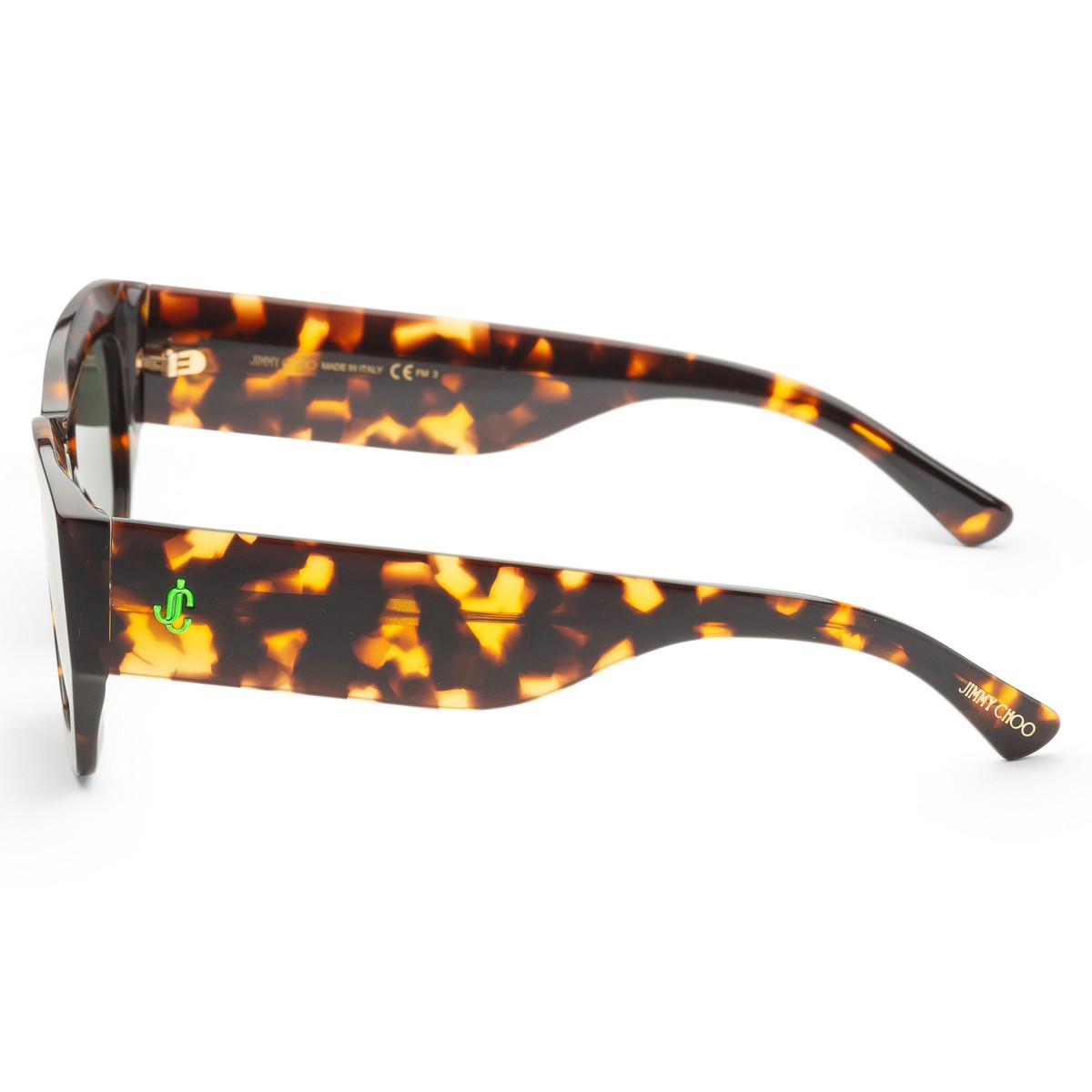 JIMMY CHOO カミ スクエアフレム サンクラス CAMIS 086QT Jimmy Choo Women's CAMIS-0086-QT Cami 56mm Havana Sunglasses