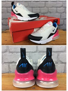 black white and pink air max 270