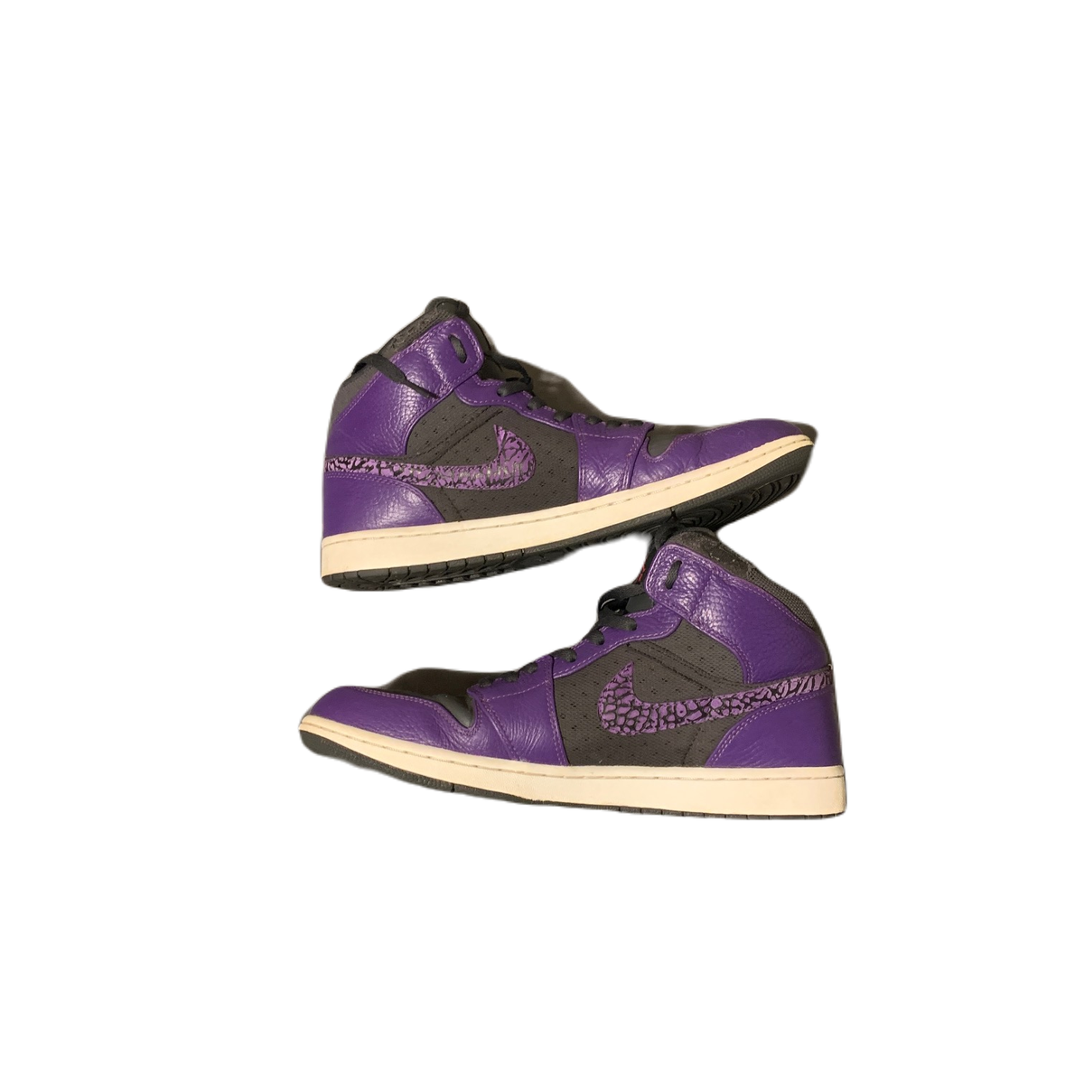 Nike Air Jordan 1 Phat Anthracite Black Club Purple Spark