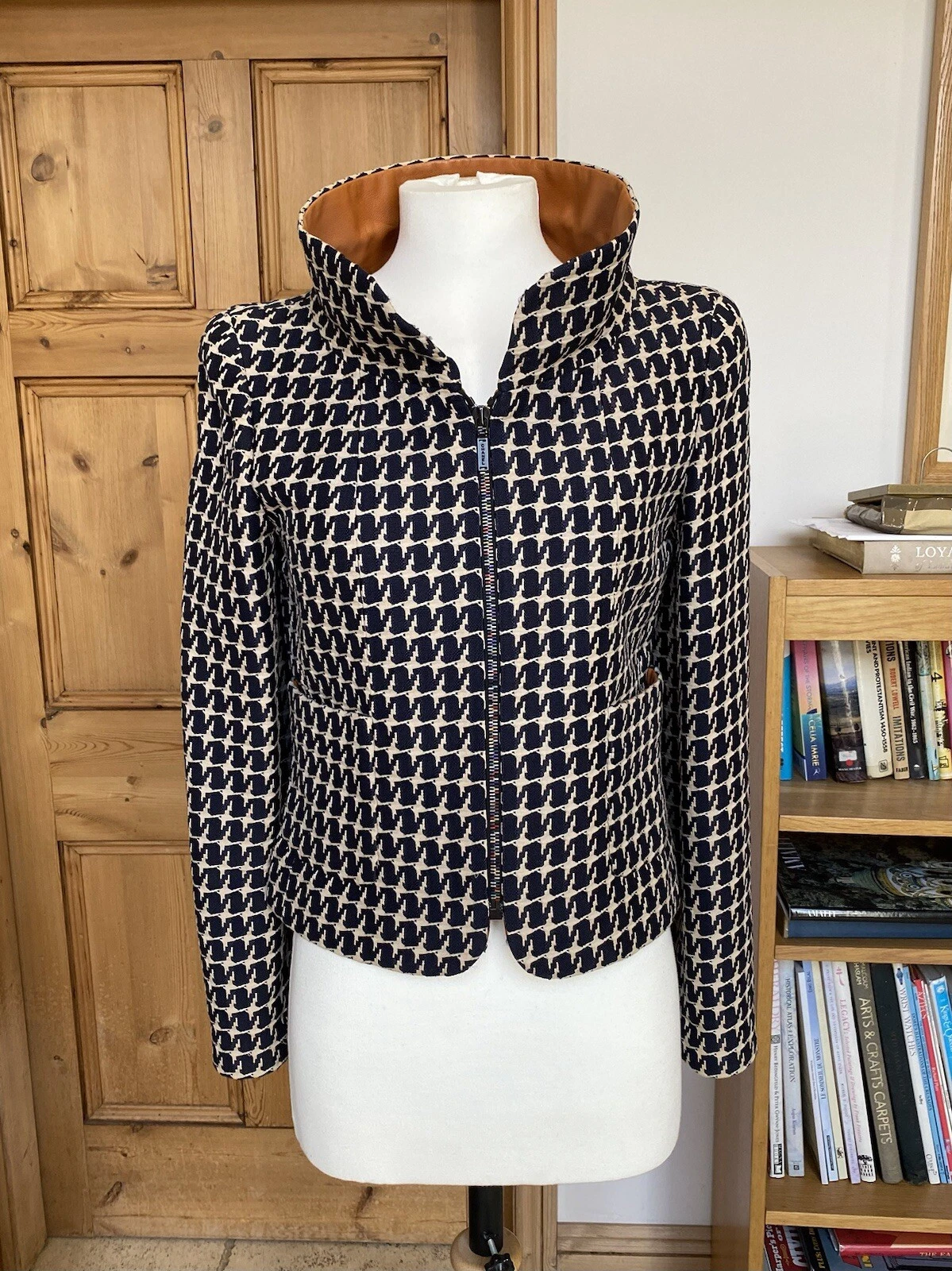 Giacca donna originale Chanel pied de poule FR 36 UK 8