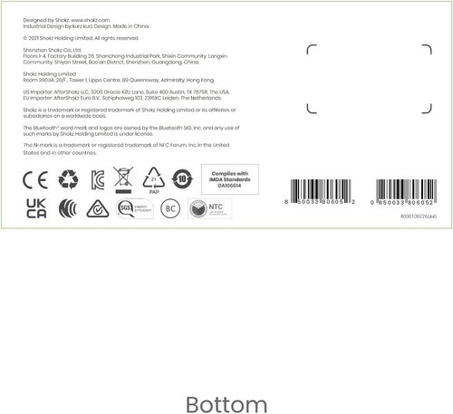 AfterShokz OpenComm Open-Ear Bone Conduction Stereo Bluetooth Headset - Slate... - Picture 11 of 11