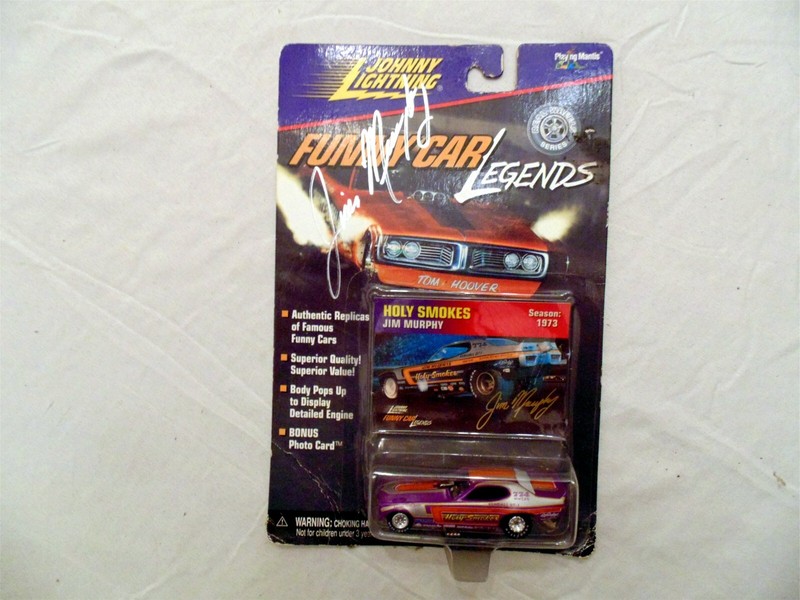Johnny Lightning Holy Smokes AUTOGRAPHED Jim Murphy Funny Car Legends DIECAST 