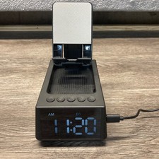 3 IN 1 Phone Stand with Bluetooth Speaker  Loud Alarm Clock Audio Docks Gifts
