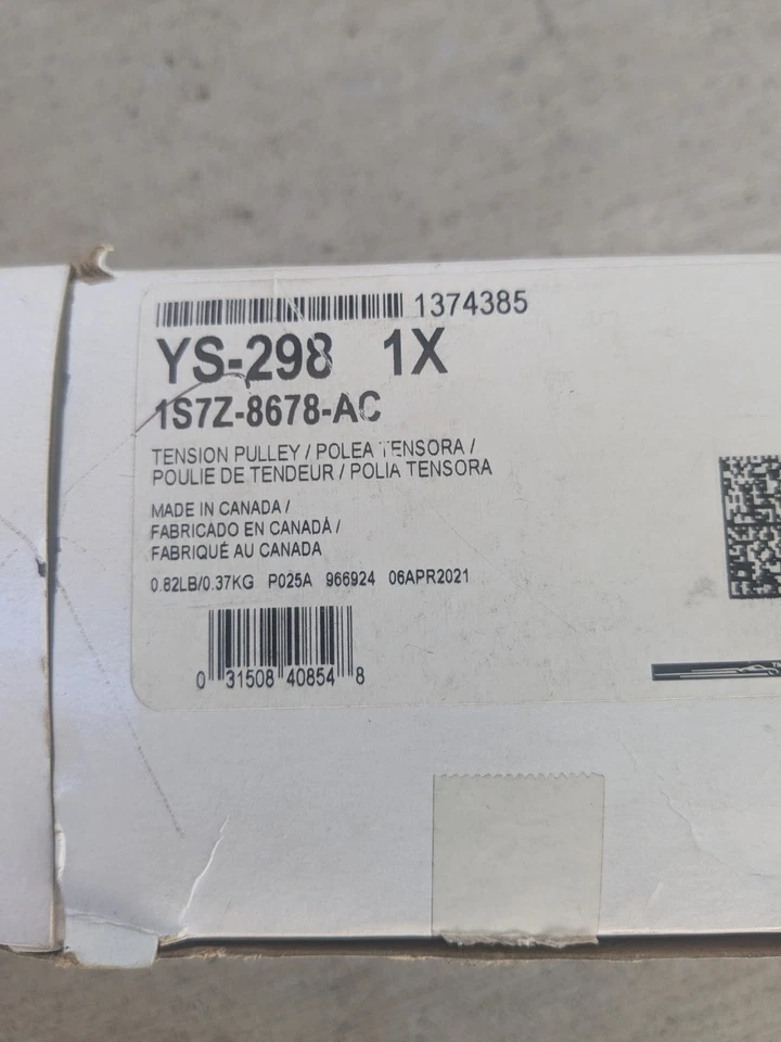 03-09 Ford Focus Escape Mercury Lincoln Motor Craft 1S7Z-8678-AC polea de ralentí Foto 3 de 3