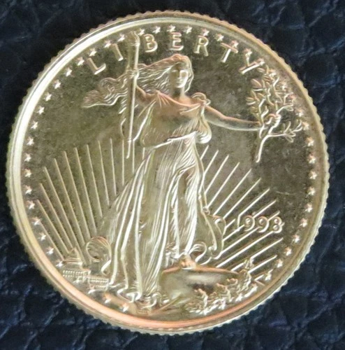 1998 1/10 oz American Gold Eagle BU Shipped in slab