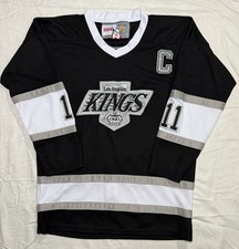 Kopitar 11 Los Angeles Kings CCM Vintage Jersey Size 50 Large Fight Strap