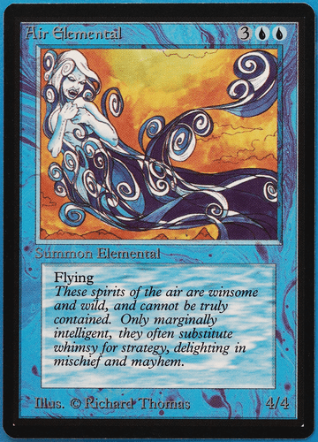 Air Elemental Beta NM Blue Uncommon MAGIC GATHERING CARD (ID# 498942) ABUGames - Picture 1 of 2