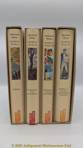 Heine Heinrich Heine. Sämtliche Werke in vier Bänden. 4 Bände (=vollständig)... - Bild 1 von 4