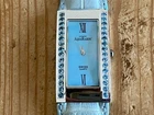 AQUAMARINE Watch - Quartz - Blue Topaz - 48 X 25 Mm - Leather Strap - Steel