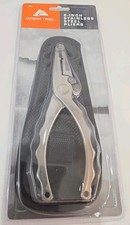 Stainless Steel Fishing Plier 8" Line Cutter Split ring Plier Ozark Trail Sheath