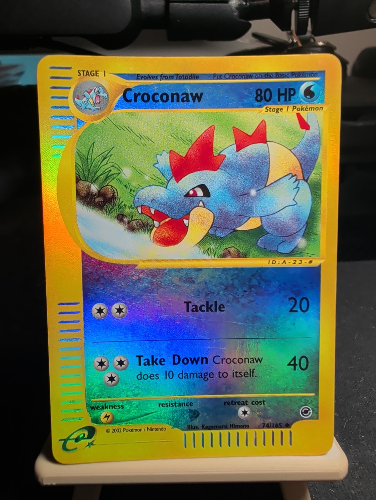 Croconaw 74/165 Reverse Holo Pokemon Expedition 2002 LP