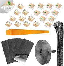 Dash Cam Cable Management Kit Auto Trim Tool Clips Adhesive Ties