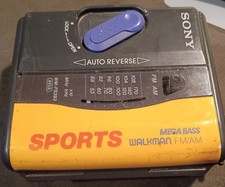 Sony Walkman WM-FS395 Sports AM/FM Cassette Player Auto Reverse Mega Bass