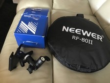 NEEWER Studio Reflector Clamp 5-in-1 round portable grip  collapsible reflector