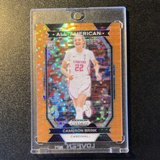 2024-25 Panini Prizm All-American Cameron Brink #10 Orange Pulsar/49 RC