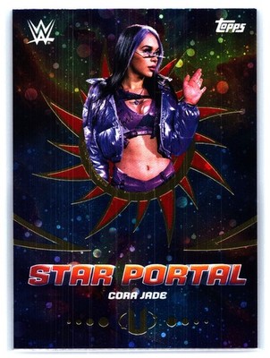 Cora Jade 2025 Topps Universe WWE Star Portal Galaxy #SPO-5