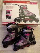 Schwinn Youth Adjustable Inline Skates ABEC 5 Pink/Gray Size 5-8