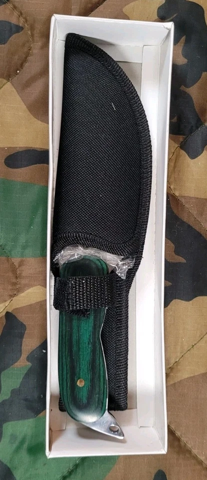 Cuchillo de hoja fija Frost Cutlery Watch Dawg funda de nailon de 5 pulgadas Foto 3 de 4