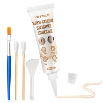 Skin Color Silicone Glue High Flexibility Waterproof TPE TPU Rubber Doll Repair