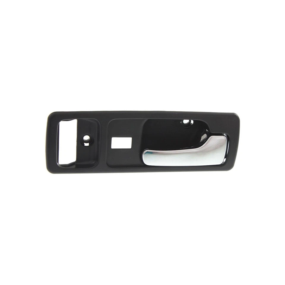 Door Handle Set For 1990-1993 Honda Accord Coupe Front Black w/Chrome Lever 2Pcs Foto 3 de 4