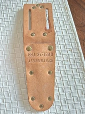  BELL SYSTEM B A. E. Burgess Leather Linemen's Tool Sheath For Scissor