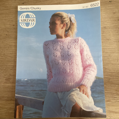 Sirdar Zwillinge/Chunky Damen Pullover Pulli Strickmuster 32 -40 